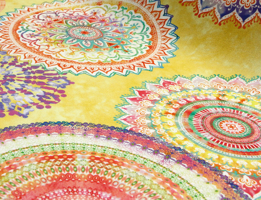 Outdoor, TERASSIKANGAS MANDALA KELTAINEN  lev. 140cm (MU012V)